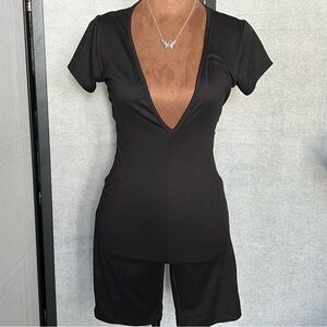 Fashion Nova Open Back Romper